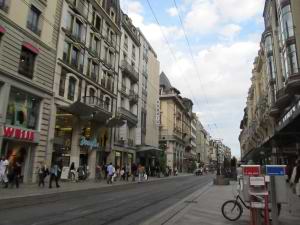 Rue du Marche Shopping Street Geneva
